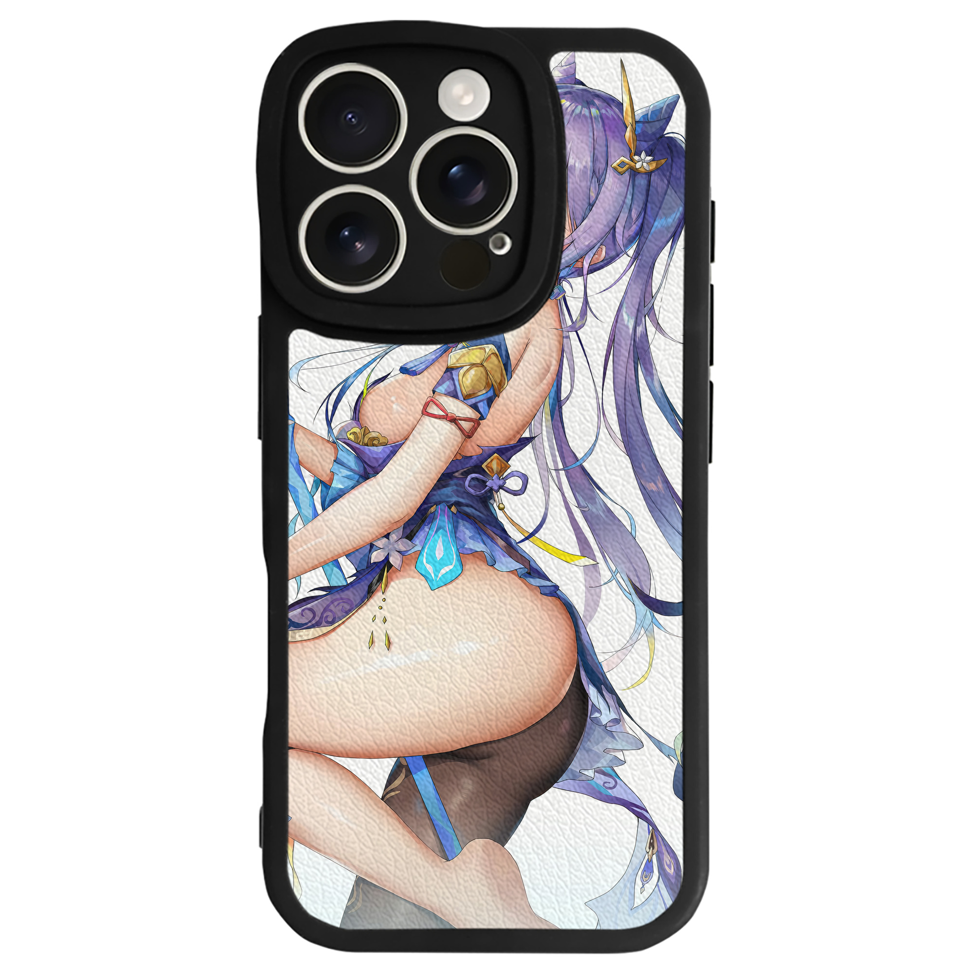 げんし神 genshin 【iPhone 16シリーズ対応】シリコンスマホケース（レザー調） 材質：シリコン